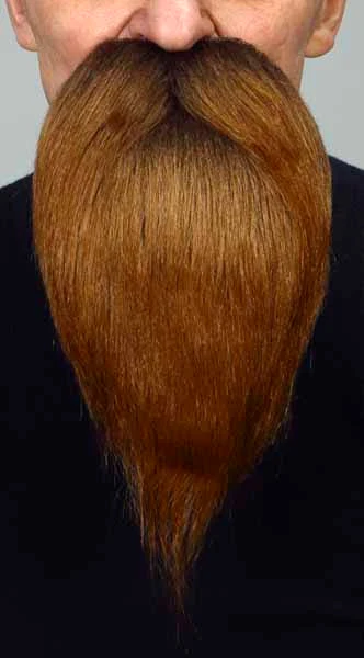 Product photograph showing beard and moustache - wizard - medium brown