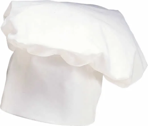 Product photograph showing white chef hat