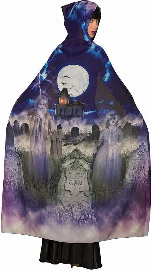 Product photograph showing grave and ghoul cape adult