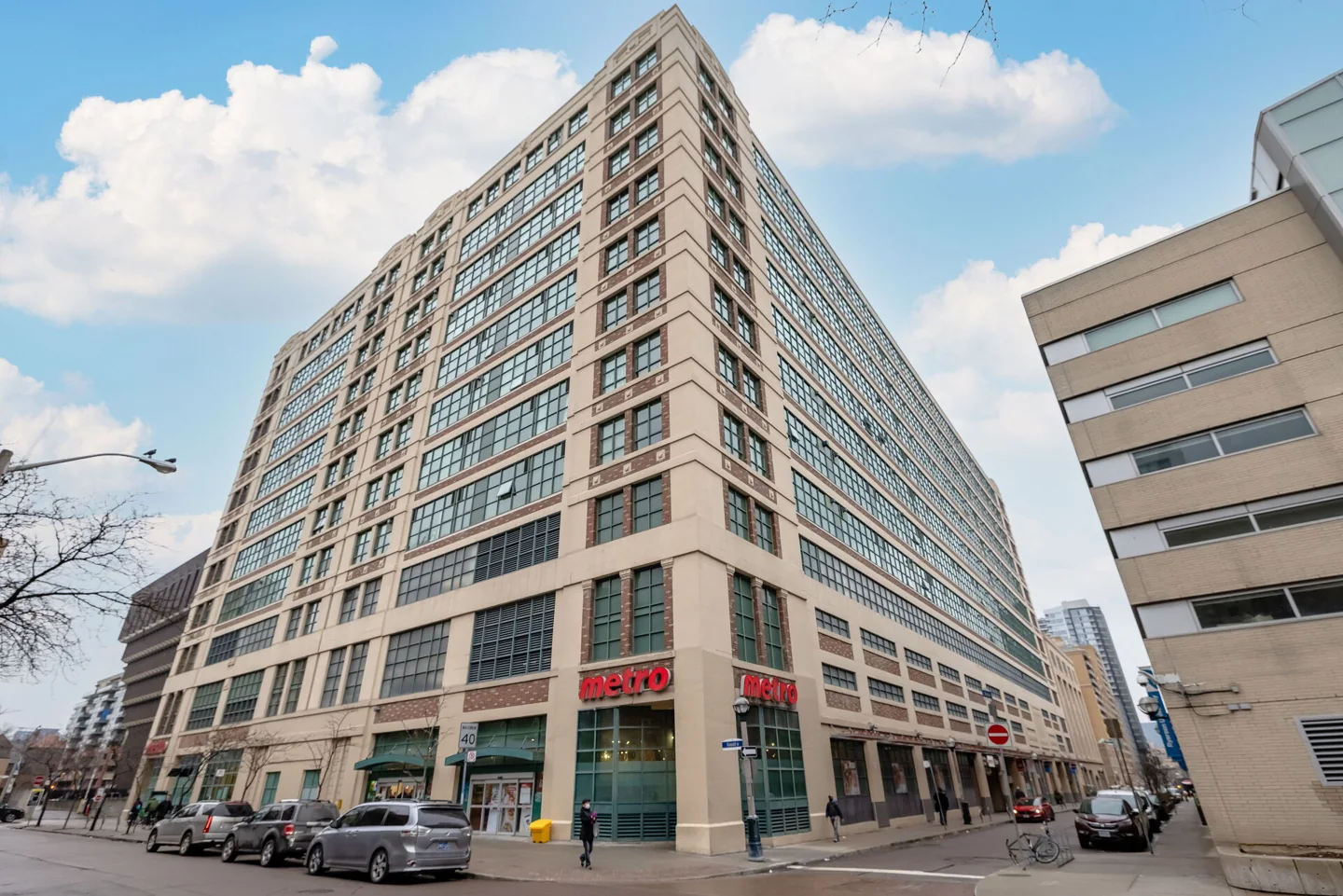 Metro storefront at Gould and Dalhousie streets in Toronto