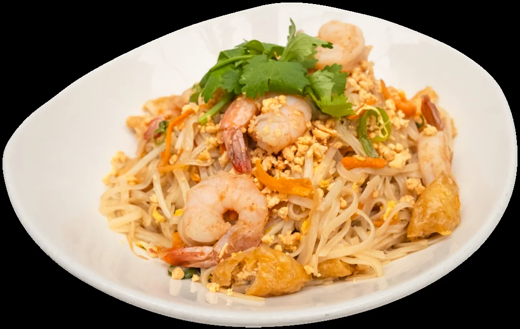 Shrimp pad Thai at Salad King
