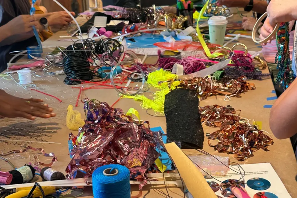 Colourful basket-making materials at Blessyl Buan’s August 2026 workshop
