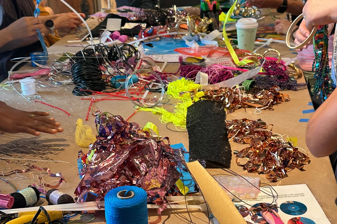 Colourful basket-making materials at Blessyl Buan’s August 2026 workshop