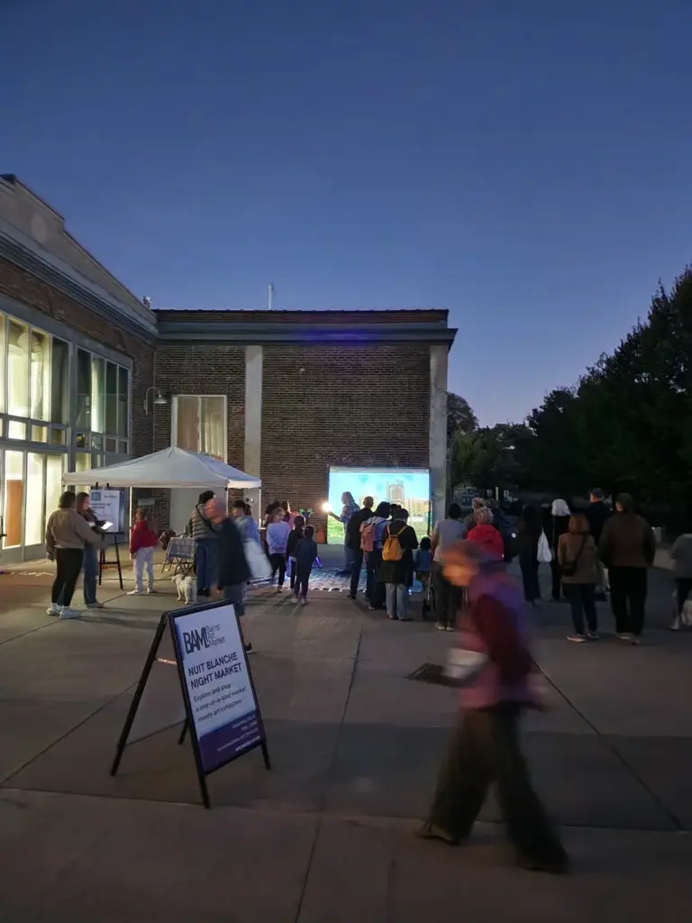Visitors at an earlier Wychwood Barns art market