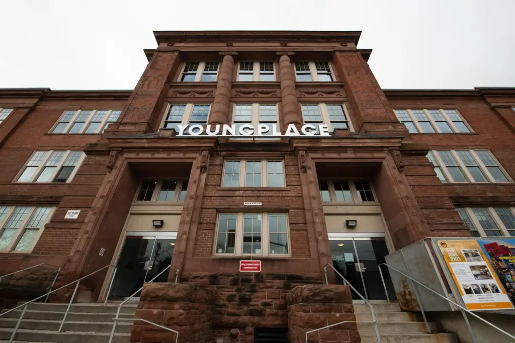 Brick entrance to Youngplace on Shaw Street