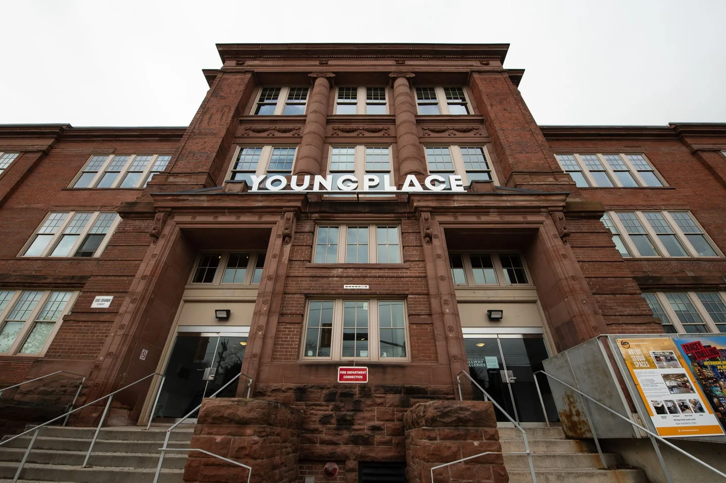 Brick entrance to Youngplace on Shaw Street