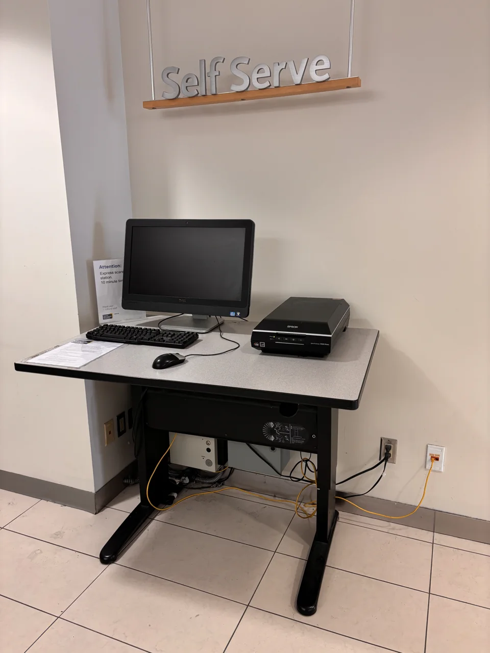 A document scanner at TMU Libraries