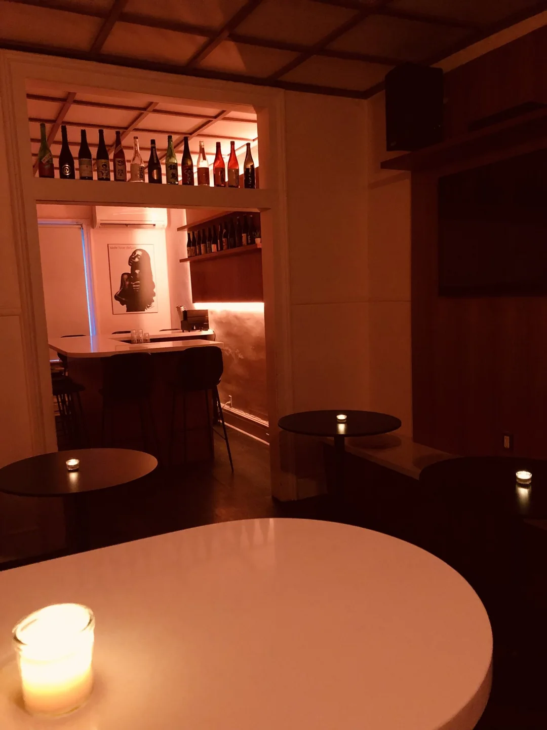 Warm wood panelling and tables inside Bathurst Local