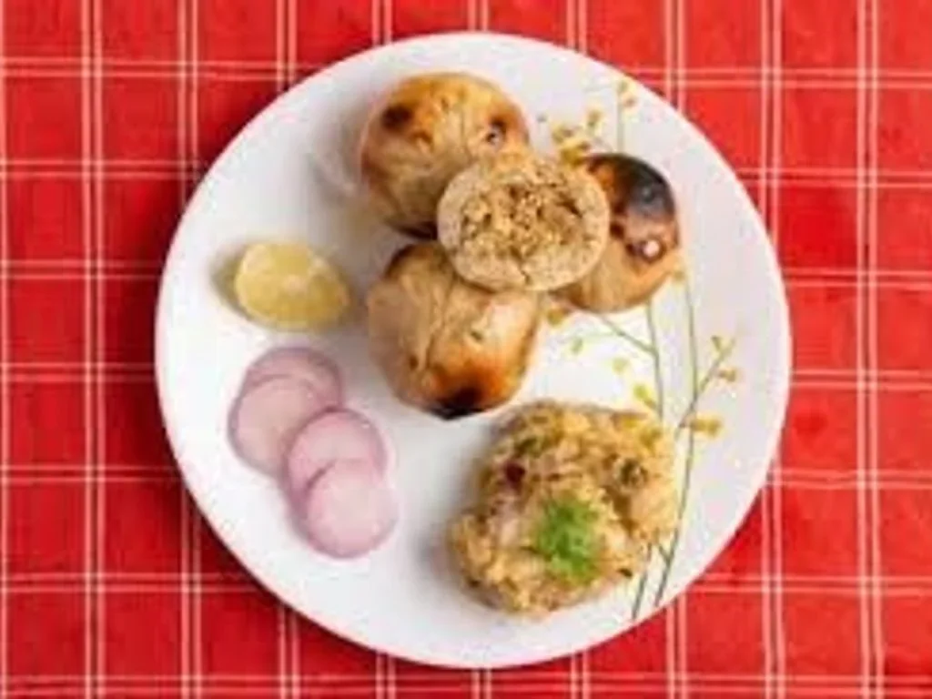 Litti chokha served at Social Llama Café