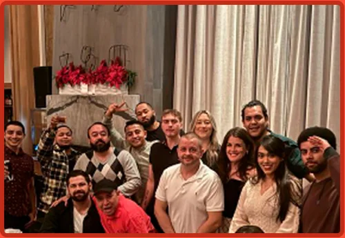MicroMoves’ team poses together in a group photograph