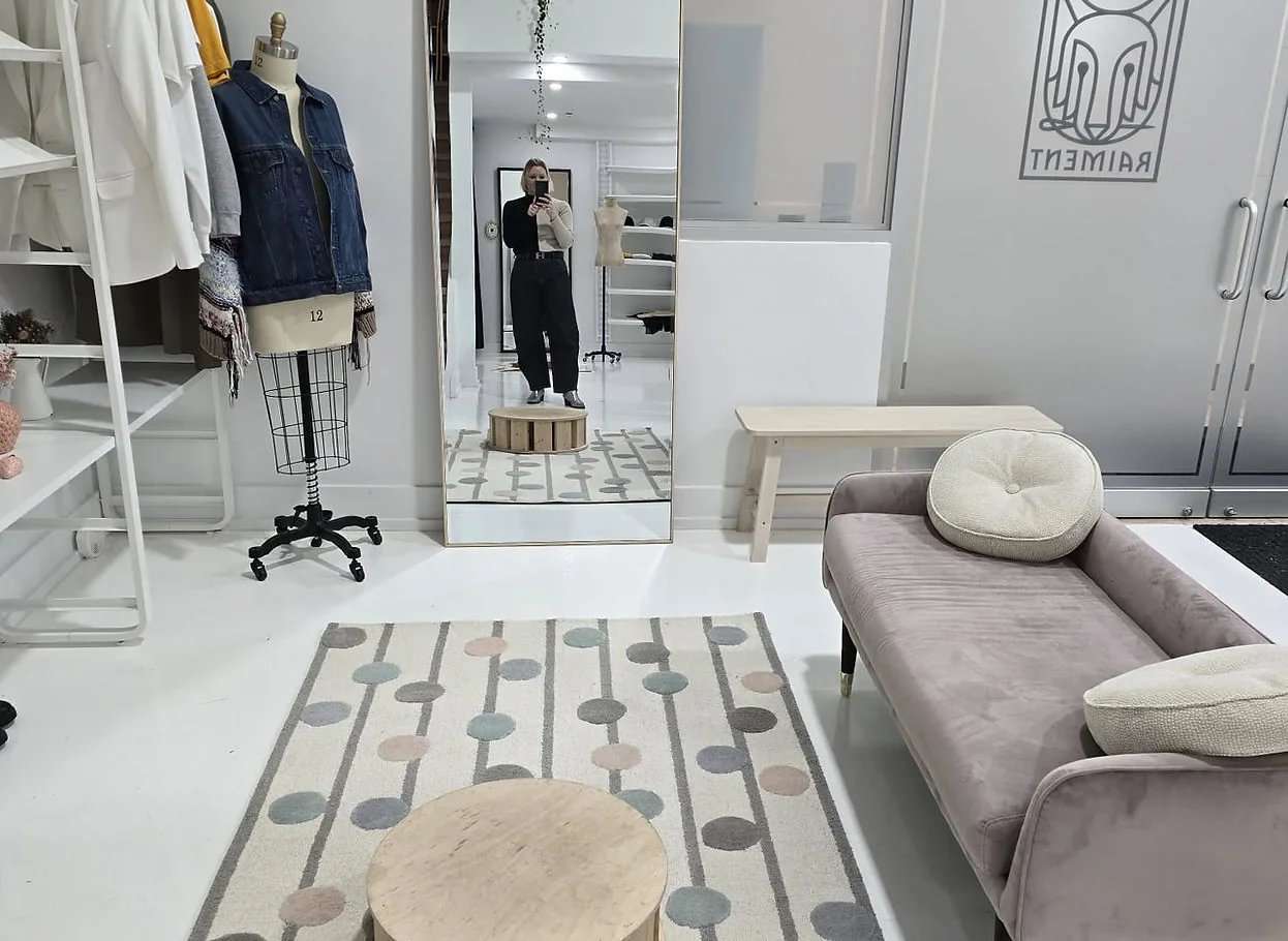 Bright fitting studio at Bledri Raiment