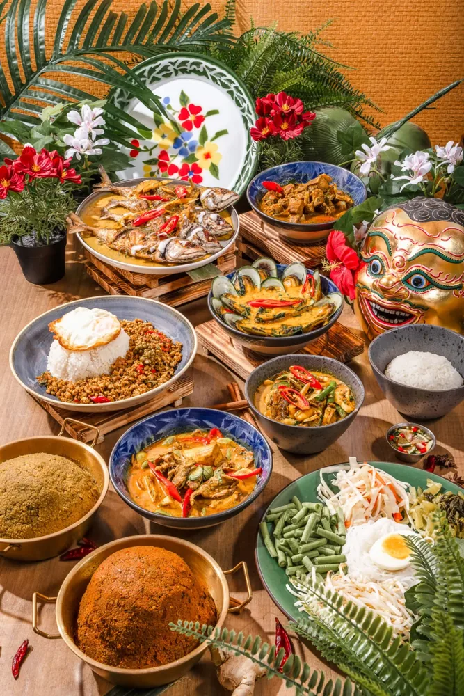 A spread of Thai dishes from Kao Kang