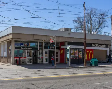 Exterior of a McDonald's restaurant in Toronto