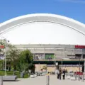 Rogers Centre beside the CN Tower in downtown Toronto