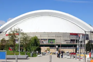 Rogers Centre beside the CN Tower in downtown Toronto