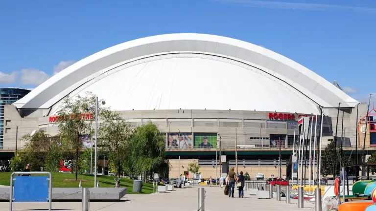 Rogers Centre beside the CN Tower in downtown Toronto