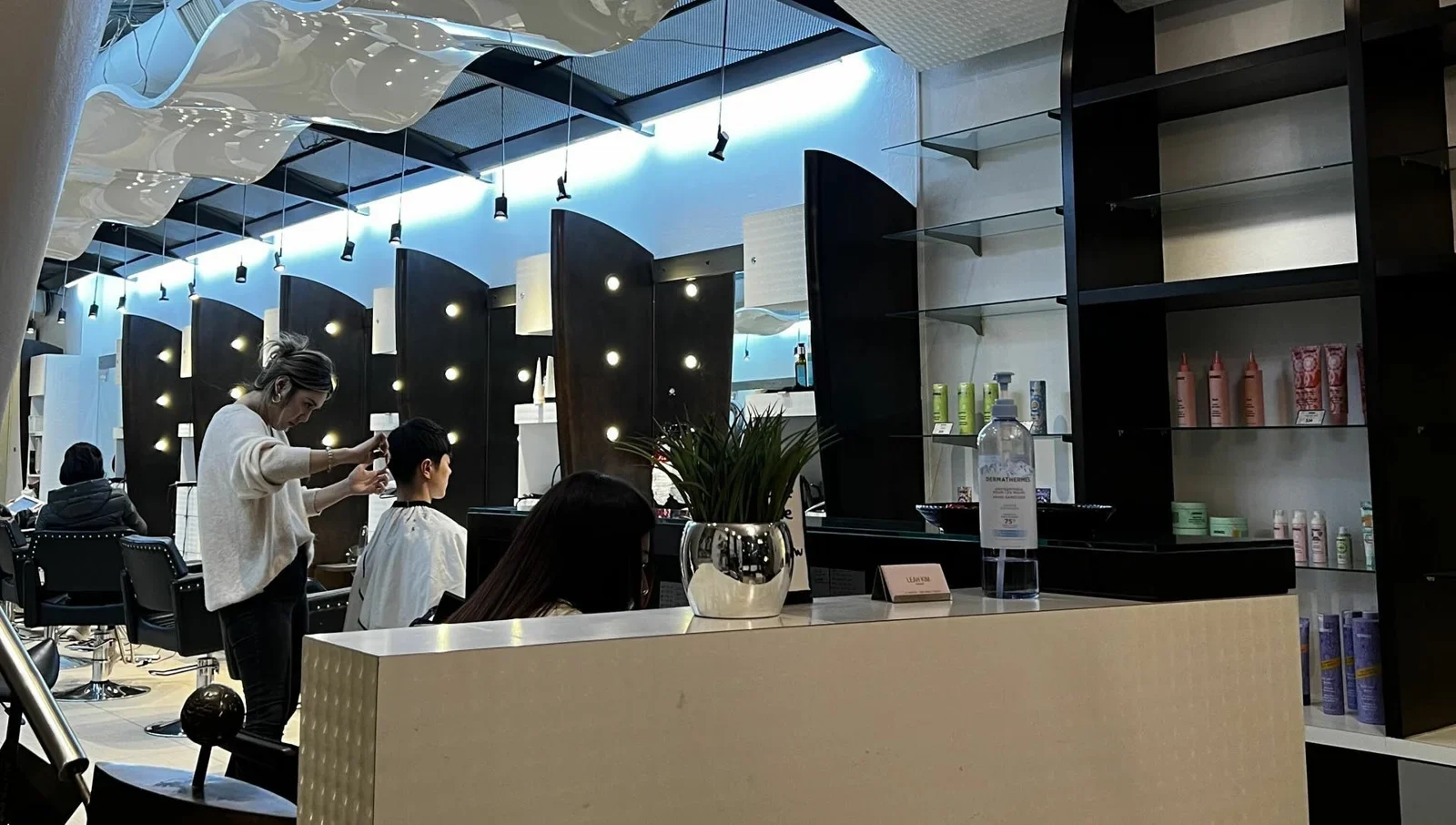 GOA Eglinton salon interior.