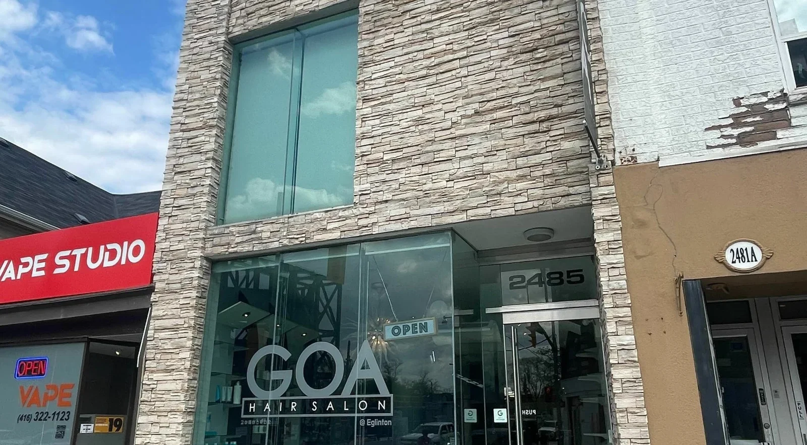 Street entrance to GOA Eglinton.
