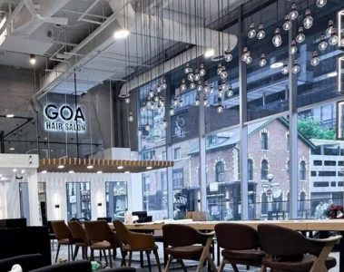 GOA Wellesley salon interior.