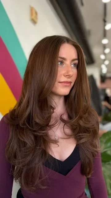 Long brown layers in LES Studio’s shared portfolio.