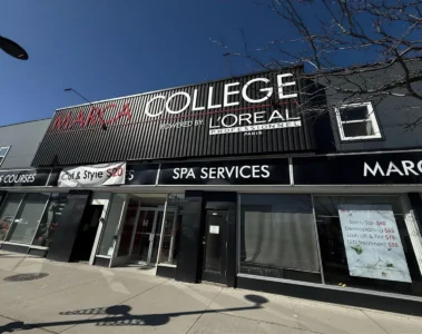 Marca College Toronto campus on Danforth Avenue.