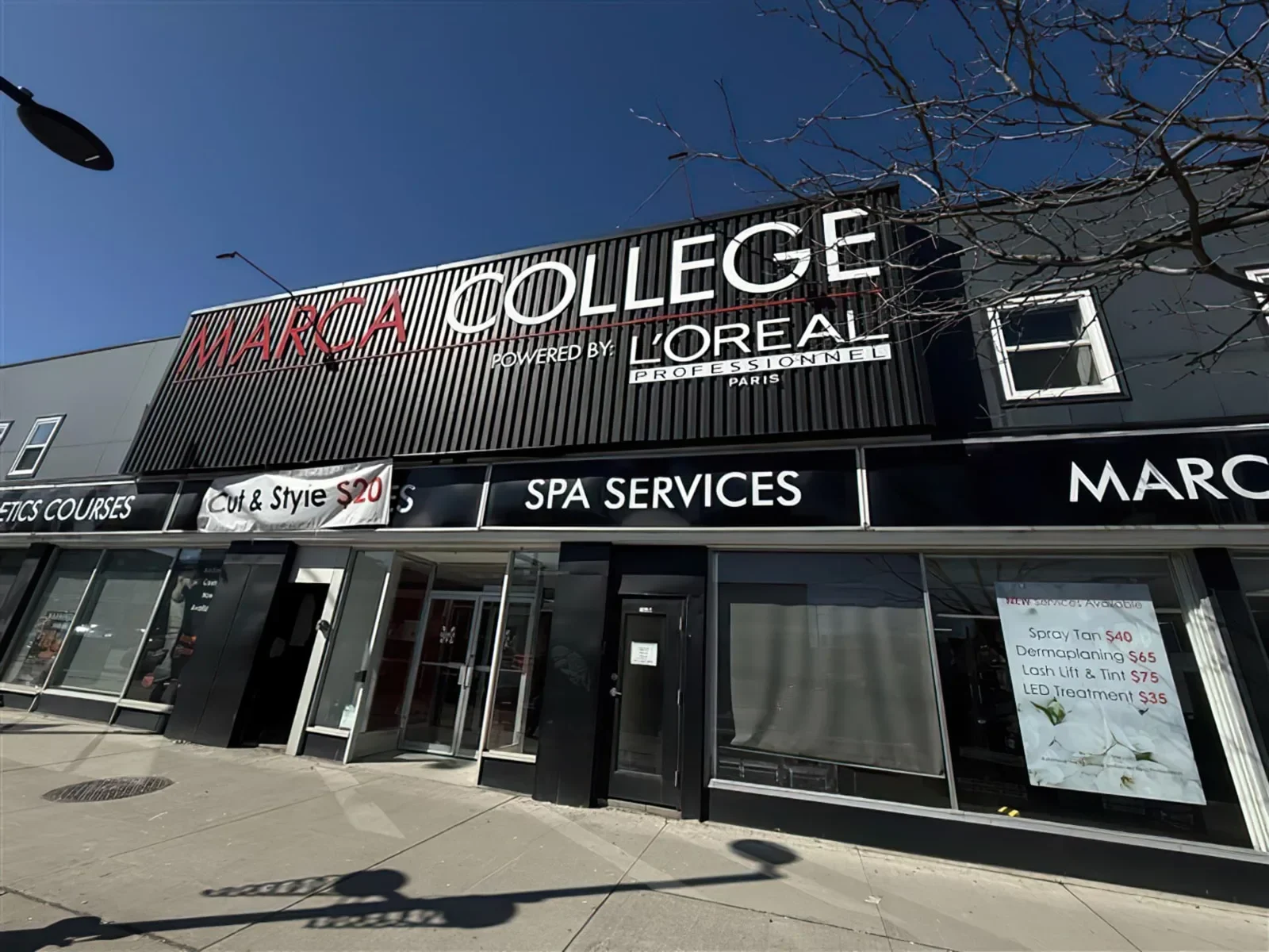 Marca College Toronto campus on Danforth Avenue.