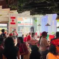 A mixed crowd watching soccer inside Steadfast Brewing Co. in Toronto