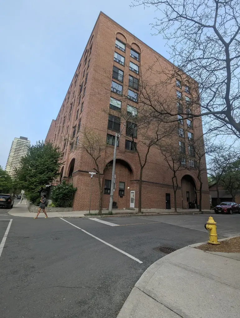 Housing buildings at Windmill Line Co-op in Toronto