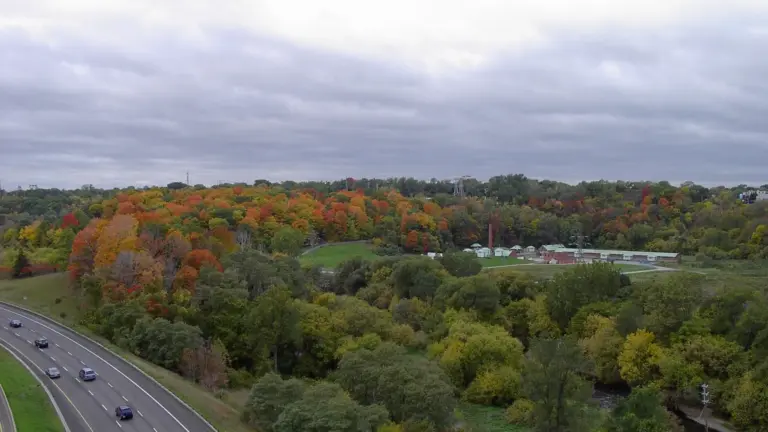 Wooded trail through Crothers Woods in Toronto's Don Valley