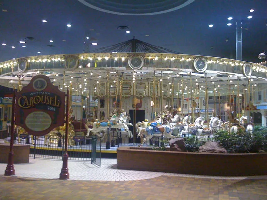 The indoor carousel at Fantasy Fair