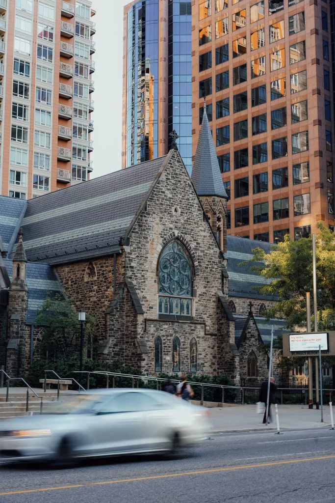 The stone exterior of St. Paul’s Bloor Street