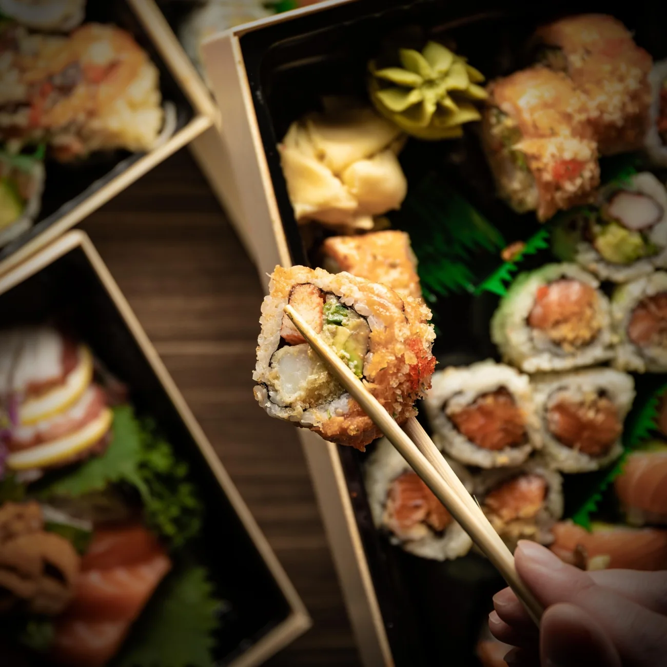 A sushi party tray from J San