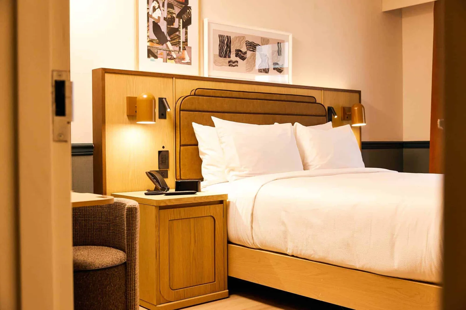 Queen-bed room at Union Hotel in downtown Toronto