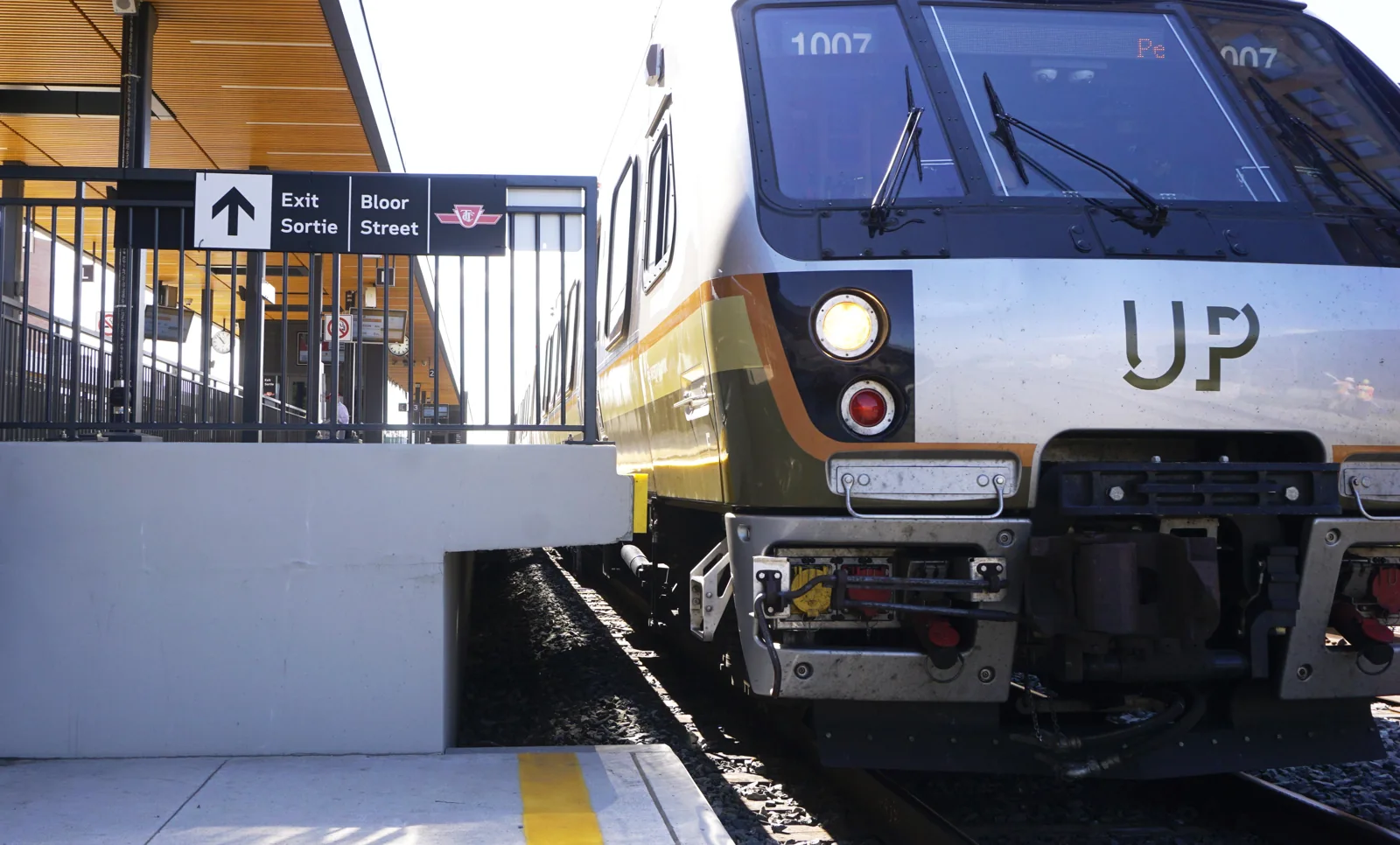 UP Express train at a platform