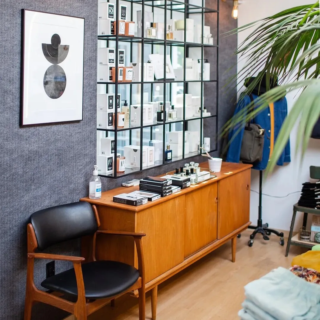 Clothing and accessories inside Good Neighbour in Leslieville