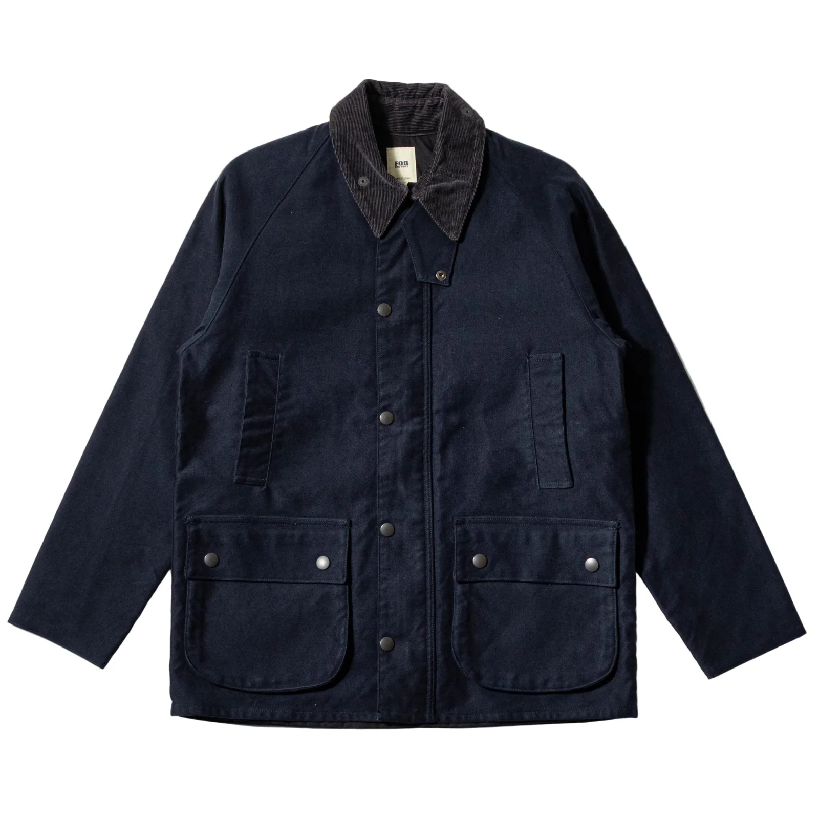 Navy cotton jacket with large front pockets