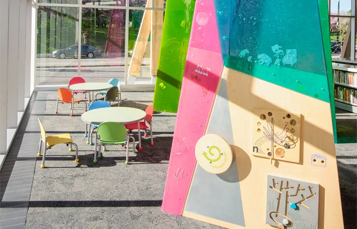 Reading and play installations in Scarborough Civic Centre’s KidsStop