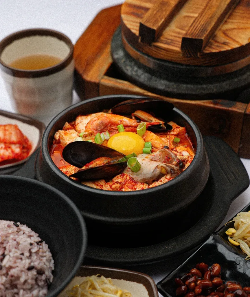 Soft-tofu stew from Buk Chang Dong Soon Tofu's menu photography