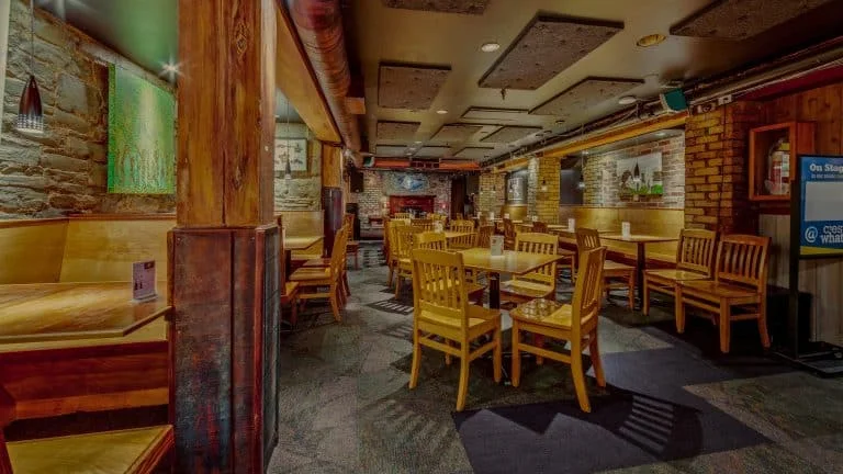 The downstairs room at C'est What in its 2023 group-booking photograph