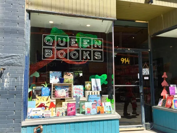Queen Books at 914 Queen Street East in a 2018 archive storefront photograph