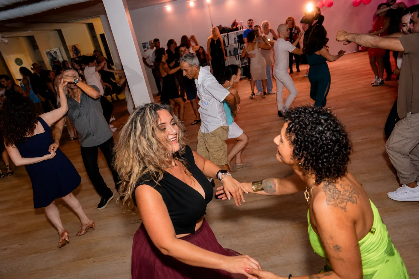 Social dancers in a photograph shared by Tempo Dance Collective