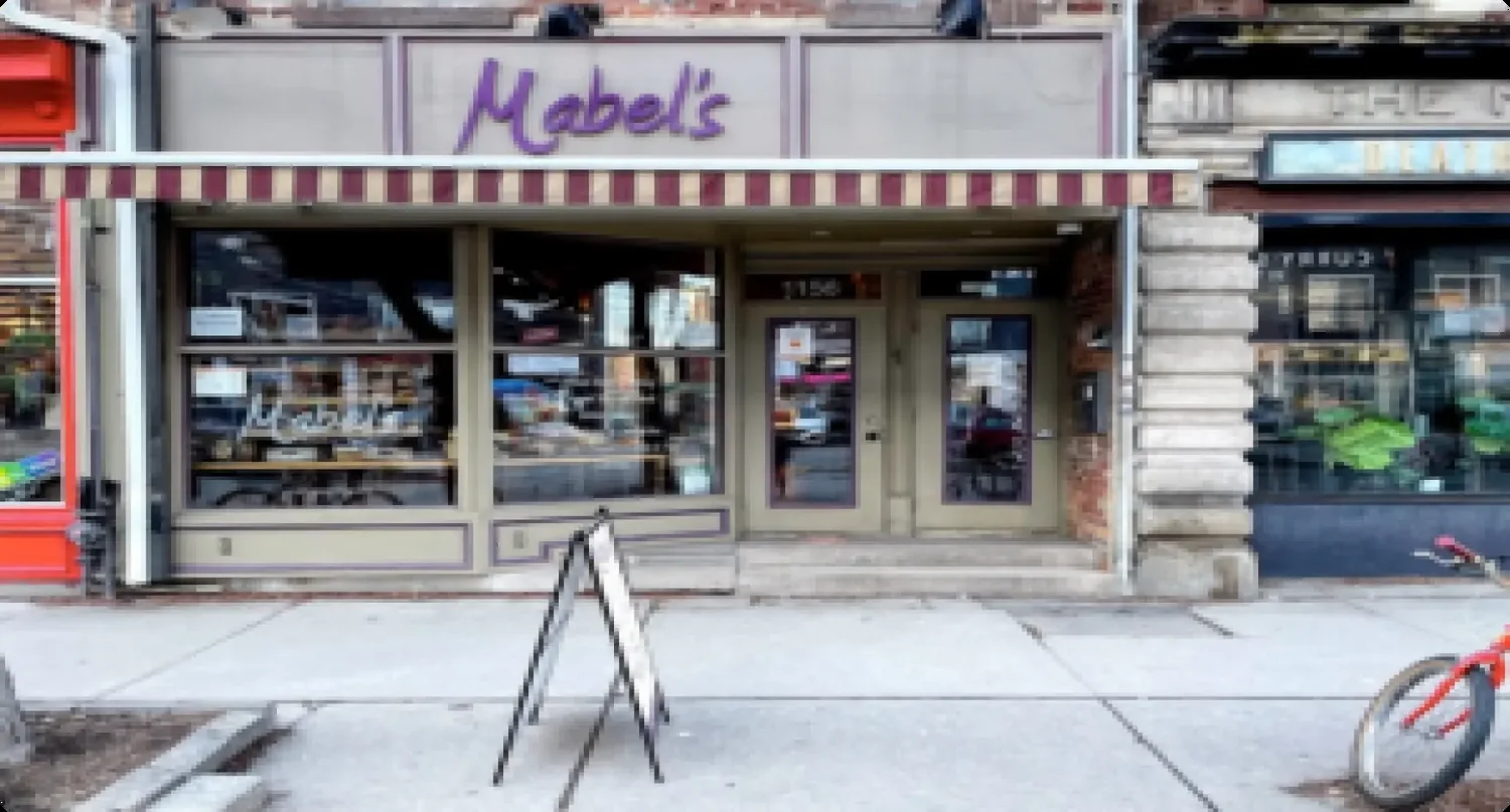 Mabel's Bakery storefront on Queen Street West