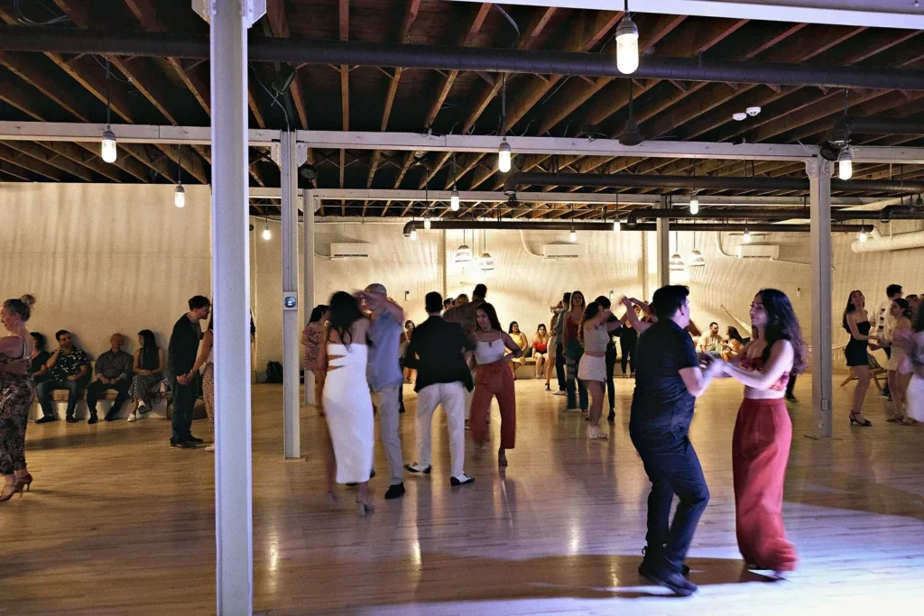 Social dancing at Beach Ballroom in an official photograph