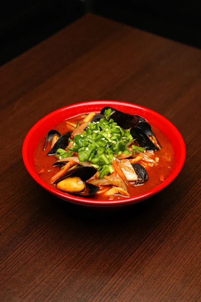 A seafood noodle dish from Kim's Noodle's site
