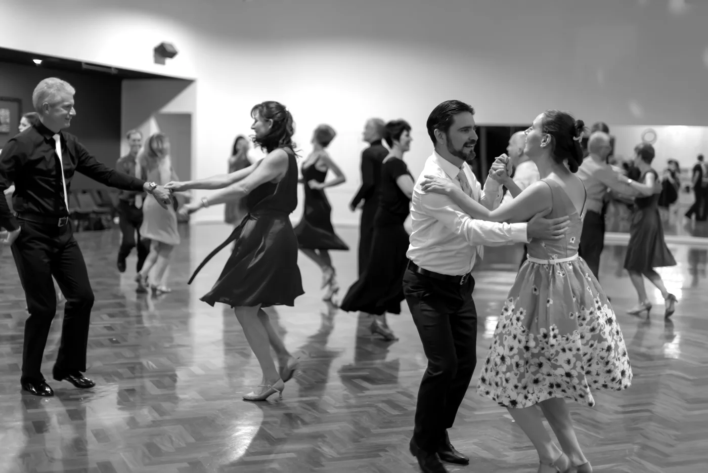 Dancers in Shall We Dance’s official class photograph